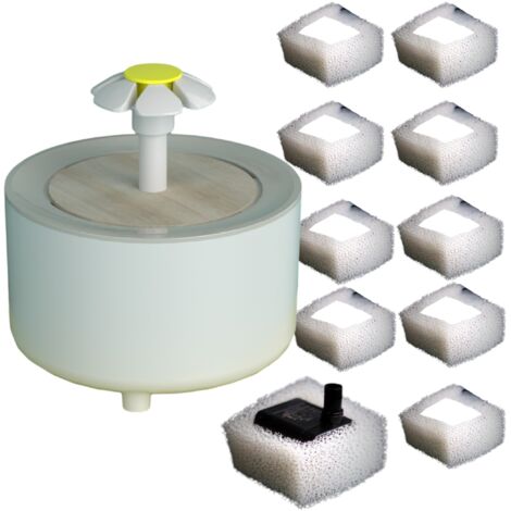 Distributeur d'eau d'intérieur, 10 filtres, adapté aux petits et moyens animaux de compagnie, 22 cm (1/5)
