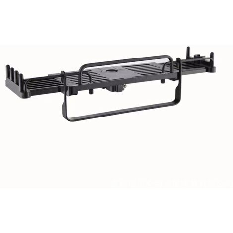 Support de douche télescopique, porte-serviettes, adapté à une barre de douche de 18 à 25 mm, noir (1/5)