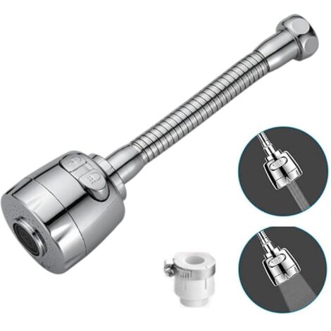 Pulvérisateur de robinet, réglable à deux vitesses, forme fixe, avec connecteur universel (1/5)