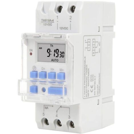 Minuterie, 220v 16A, écran LCD avec fonction compte à rebours (1/4)
