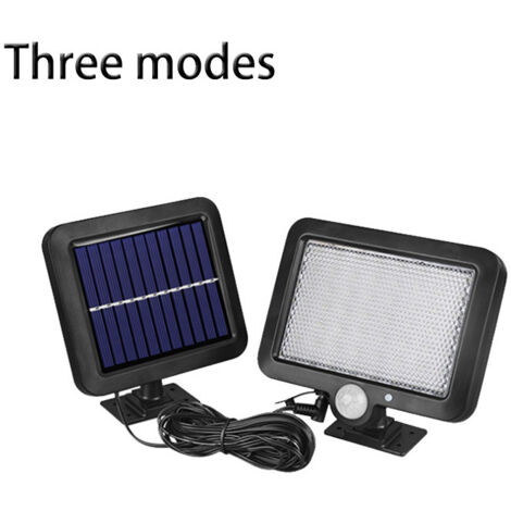 Lampe solaire d'extérieur, 56 LED avec détecteur de mouvementApplique pour jardin (1/5)