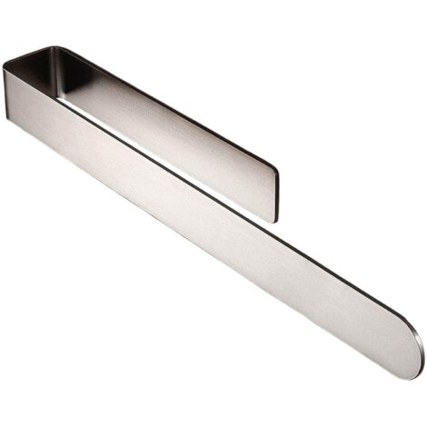 Porte-serviettes sans perçage, barre porte-serviettes, acier inoxydable brossé 37 cm