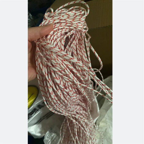 Corde de démarrage de 10 m de diamètre 3,5 mm, poignée de démarrage, adaptée aux pièces de rechange MS170 018 MS180 021 MS210 023 MS230, adaptée aux débroussailleuses, tronçonneuses, souffleuses à nei (1/5)