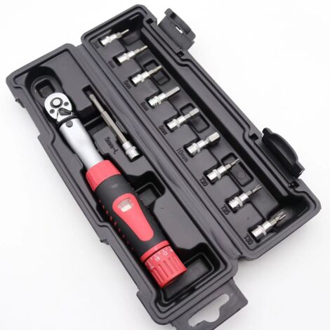 Jeu de clés dynamométriques pour vélo 1/4 pouces - Outils de réparation - Clé dynamométrique 2-24 Nm
