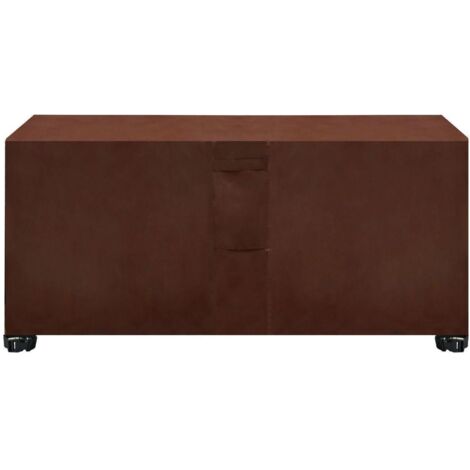 Housse de protection rectangulaire pour salon de jardin, housse de protection Oxford carrée avec aérations, imperméable, coupe-vent et anti-poussière - Marron 260 x 135 x 82 cm (1/5)
