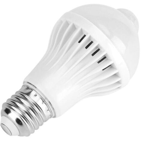 Ampoule à détecteur de mouvement, ampoule à capteur de corps humain, ampoule intelligente E27, parfaite (7 W) (1/5)