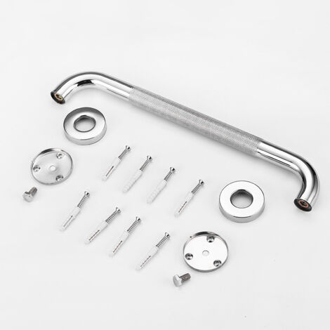 Barre Appui de Salle de Bain 40cm Barre de Maintien WC Antidérapant Poignée de Douche en Acier Inox avec Vis (1/5)