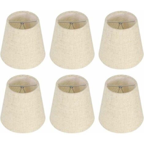 Lot De 4 Petits Abat-jour Vintage Style Campagnard - Polyphane Multicolore, Années 50-70