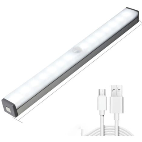 Lot De 3 Lampes à Détecteur De Mouvement D'intérieur, Lampes De Placard A Led Veilleuse A Piles Applique Murale Sans Fil Pour Escalier Marche Couloir Garage Entree Blanc Froid 82543743