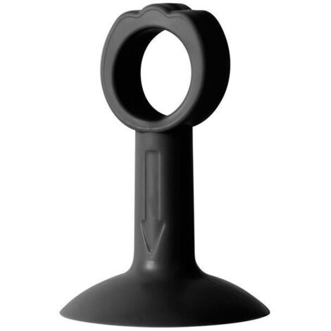 Promotion, 5 Pièces De Coussinets Anti-Collision De Poignée De Porte En Silicone Poignée d'Aspiration Pare-Silencieux Butée De Porte à Ventouse (Noir) (1/5)