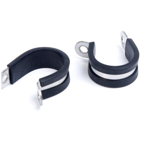 25mm Dia EPDM bordée caoutchouc P Attache Câble collier tuyau