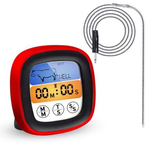 Thermomètre à Sonde Moesta-BBQ Pour Barbecue - Précision -50°C à 300°C | Sonde Inox Pliable