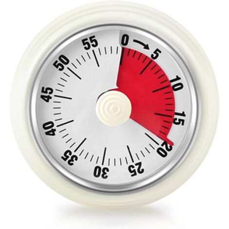 Gestion Du Temps Minuteur Visuel VFANDV 60min - Compte à Rebours Mécanique Magnétique Cuisine Minuteur Cuisine Bureau école