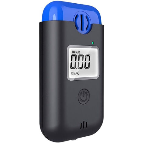 Testeur d'alcool numérique sans contact avec lumière LED, capteur à semi-conducteur pour une mesure précise du bac 0-200 mg/100 ml,blue (1/5)