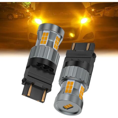 3157 Ampoules LED 12V Super Lumineuses Jaune Ambr Canbus Sans Erreur 3157-ampoules-led-12v-super-lumineuses-jaune-ambr-canbus-sans-erreur