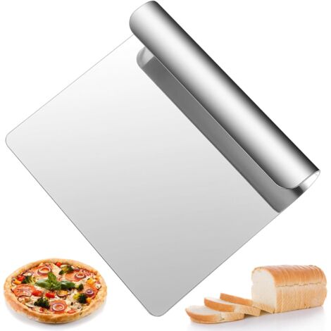 Ramasse Légumes Cuisine, Grattoir à Pâtes en acier inoxydable 304 304, Raclette en Acier Inox 304, Coupe Pate Boulangerie,Grattoir Cuisine