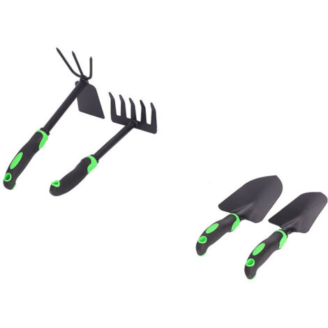 Set d'outils de Jardinage 4 pièces pour Transplanter, ameublir Le Sol et désherber, pour Les Jardins, Les balconnières, Les parterres de Fleurs (1/4)