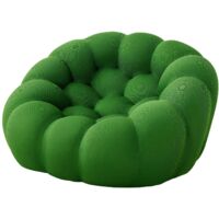 Canapé droit compressible ergonomique vert – Matériau éponge haute densité – Design inspiré du football – Confort optimal pour petits espaces