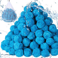Boules Filtrantes pour Piscine Filtre à Sable, 1,8kg, Boules de Remplacement pour Sable Filtre Piscine,pour Systèmes Filtration Piscine, Bleu