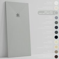 SOULBATH Piatto doccia- Resina -Gel Coat -Texture liscia/pietra -Antiscivolo -Colore Grigio - 160X75- Extra piatto 3cm. Standard