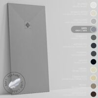 Piatto doccia- Resina -Gel Coat -Texture Liscio Seta -Antiscivolo -Colore Grigio - 110x90- Extra piatto 3cm. GRIGLIA STESSO COLORE