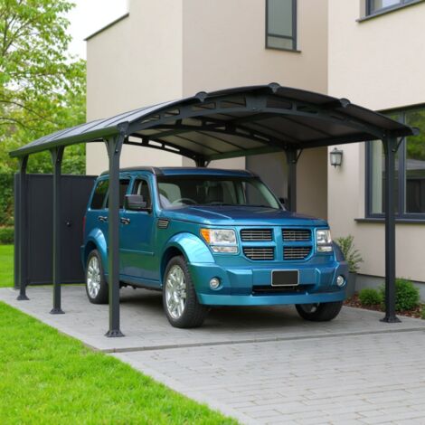 posto auto coperto 18,2 m² grigio antracite - 701592 - palram
