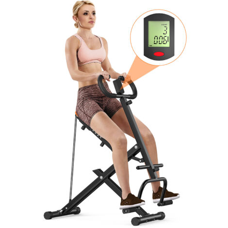 Bauchmuskeltrainer, Rattantree Bauchmuskeltrainingsgert fr Arme, Beine,  Rcken und Ges, Kniebeugenmaschine, einfache Installation und  zusammenklappbar