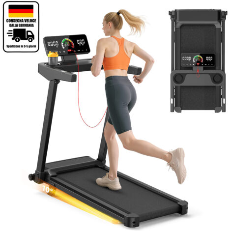 Mophorn Tappetino da passeggio, tapis roulant da scrivania con inclinazione, macchina da jogging