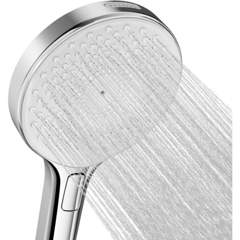 Sofetiy Max Douchette à main avec 4 jets, pomme de douche de 140 mm, pomme de douche ronde 4 en 1