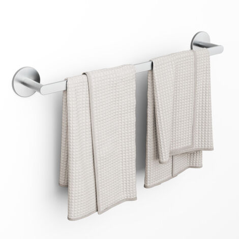 CECIPA MAX Porte-serviettes de Salle de Bain - Porte-serviettes Multifonctionnel en Acier Inoxydable Brossé - 59CM Peut accrocher 2 Serviettes (1/5)