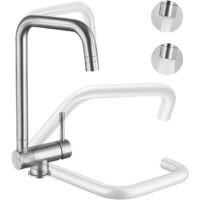 Robinet de Cuisine Rabattable - Mitigeur d'évier Pliable comme Sous Fenêtre avec 2 Modes de Pulvérisation Réglables