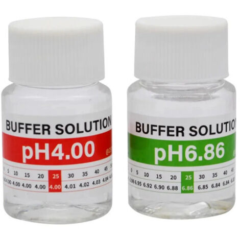 2 flacons de solutions pH -