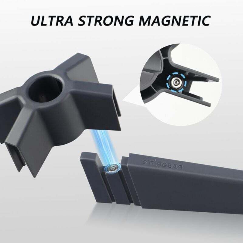 Bingfu Kit Base Magnétique Starlink V2 Gen2 - Support Antenne Jusqu'à 500kg Force Verticale Pour Montage Sûr