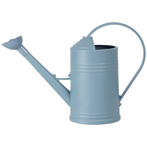 Outils de jardin - Arroseur - 1,8 l - Imitation seau en tôle - Pommeau de douche - Bouteilles pulvérisateurs 500 ml (bleu, taille unique) (1/5)