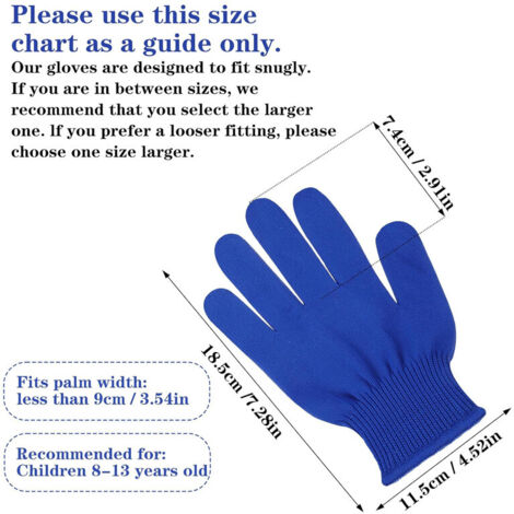 Gants pour enfants, gants de travail pour enfants, gants de jardinage pour enfants, pour jouer et travailler dans le jardin, désherber, aménagement paysager, bleu étoile (8-13