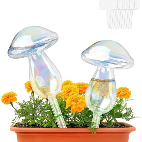 Lot de 2 Boules d'Irrigation pour Plantes, 130 ML Globe d'arrosage, Automatique Boule d'irrigation pour Plante d'Intérieur et d'Extérieur