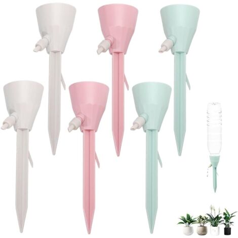 Kit Irrigation Goutte à Goutte 6 Pièces - Pour Bouteilles - Réglable 1 à 15 Jours - Plantes Intérieur/extérieur