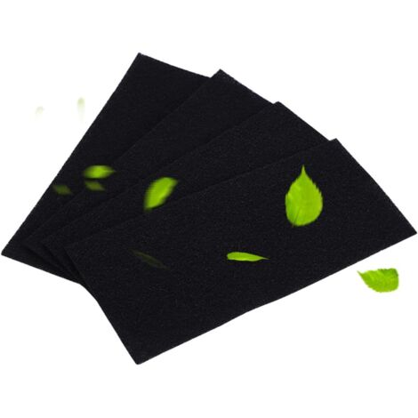 4 pièces/ensemble éponge de filtre à air, filtres éponges au Charbon Actif de Remplacement pour l'épurateur d'air, Pièces et accessoires pour purificateur d'air (1/5)