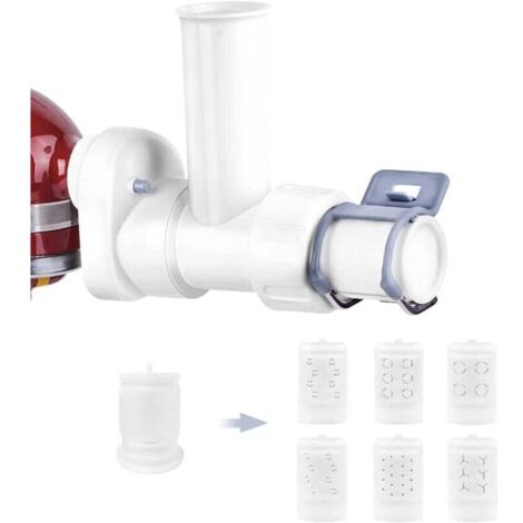 Accessoire de pâtes pour mixeur KitchenAid avec 6 formes différentes de sortie de pâtes, accessoire durable pour mixeur KitchenAid