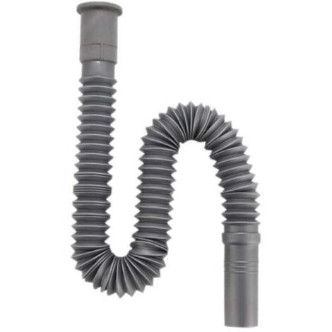 Tuyau Dévacuation Flexible et Extensible pour Évier de Cuisine et Lavabo Résistant Corrosion Installation Facile et Ajustable Compatible Machine Ver et Lave