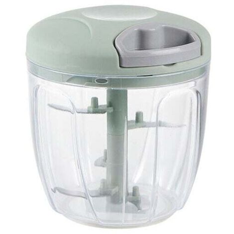 Hachoir Legume, Hachoirs à Viande Manuel de 5-Lames, 900ML Oignon Salade,Saucisson/Machine à Couper Noix, Aliments pour Bébés, Presse Ail-vert (1/5)