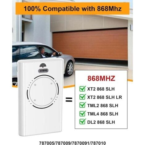 Télécommande Came 3 PiècesTelecommande Porte De Émetteur De Garage 868MHz Portail 4 Canaux Compatible Avec Xt4 868 Slh Lr Xt4 868 Slh Xt2 868 Slh Lr Xt2 868 Slhblack 89541956 Bip Portail