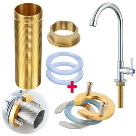 Kit de réparation de robinet, kit d'accessoires de fixation de filetage en laiton pour la réparation de robinet (M32-100mm) (1/4)