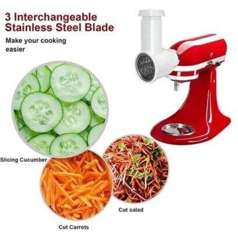 Coocheer - Râpe à Légumes Pour KitchenAid - 3 Lames En Acier Inoxydable De Rape Coupe Legumes 82247457 Coocheer - Râpe à Légumes Pour KitchenAid - 3 Lames En Acier Inoxydable De Rape Coupe Legumes 82247457