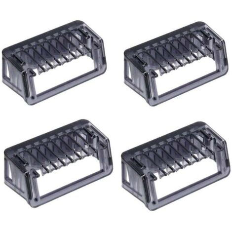 Lot de 4 sabots de rasage Philips CP0364 3 mm, compatibles avec les rasoirs QP2520, QP2521, QP2522, QP2530, QP2531, QP6510, QP6520 et OneBlade Pro