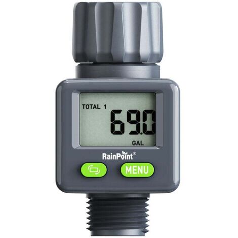 Compteur d'eau pratique RAINPOINT, minuterie d'arrosage, minuterie d'arrosage avec affichage LED