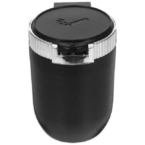 Cendrier de voiture avec couvercle Pièces détachées automobiles Pièces détachées automobiles Cendrier de voiture Pour porte-gobelet Cendrier portable avec couvercle ABS Argent (1/5)