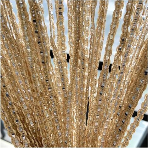 Rideau Porte Paillettes Scintillantes PVC 5 Bandes Transparent AB - Décoration Mariage Fête