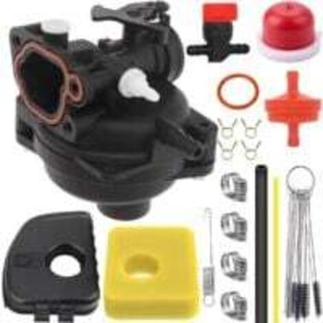 Kit carburateur 799583 pour moteurs Briggs & Stratton 08P502 8P502 09P602 9P602 300E 450E 500E 125cc 150cc, remplace 593261 595656 591979 591160, avec filtre à air 799579 (1/5)