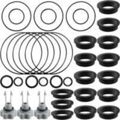 Kit de joints d'étanchéité pour pompe de filtre à sable 36 pièces, kit de joints toriques, joint torique en L et soupape de décharge d'air compatible avec la pompe de filtre à sable Intex 25013